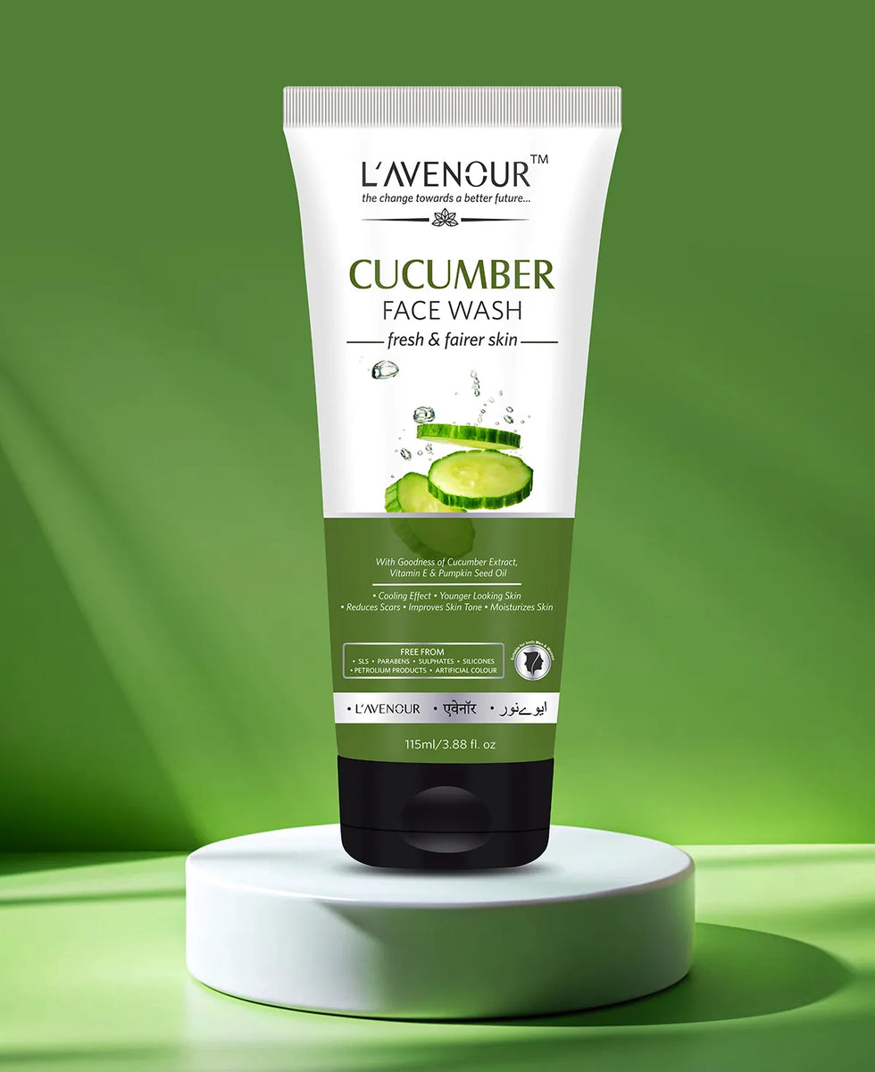 L'avenour Cucumber Face Wash for Clear & Glowing Skin | Refresh