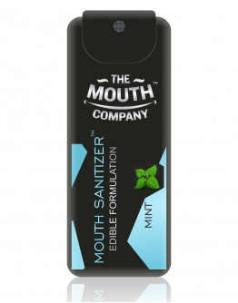 The Mouth Company Mint Flavour Mouth Sanitizer Combo with Rounded Handle Bamboo Toothbrush