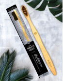 The Mouth Company Peppermint 20 gm  Toothgel Combo with S-Curve Handle Bamboo Brush