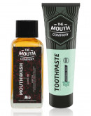 The Mouth Company Meswak-Pomegranate Mouthwash (Alcohol Free) 100 ml Combo with Herbal Mix Toothpaste 75 gm