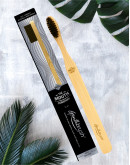 The Mouth Company Classic Mint 50  gm Toothpaste and Charcoal 75gm Toothpaste Combo with Flat  Handle Bamboo Toothbrush