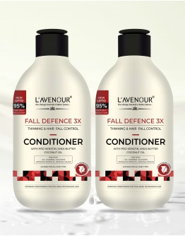 L'avenour Thinning & Hair Fall Control Conditioner With Pro-Keratin, Shea Butter & Coconut Oil | Suitable For All Hair Types, Men & Women | Intensive Conditioning for Thin, Weak & Damaged Hair - 250ml (Pack of 2)