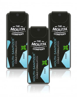 World's First-Ever - The Mouth Company Mouth Sanitizer Spray I Alcohol Free Breath Freshener 10 ml - Pack of 3