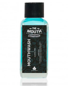 The Mouth Company Cool Mint Mouthwash - Pack of 1 | Alcohol-free Mouthwash For Dental Hygiene & Fresh Breath | Kills 99.0% Germs & Prevents Bad Breath | Antibacterial & Antifungal  - 100ml