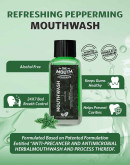 The Mouth Company Refreshing Peppermint Mouthwash (Alcohol Free) pack of 2 - 100ml
