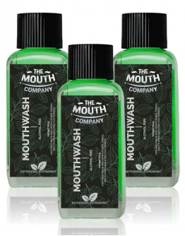 The Mouth Company Refreshing Peppermint Mouthwash (Alcohol Free) pack of 3 - 100ml