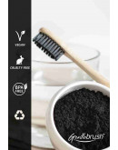 Gentlebrush - Round (Low Pressure) Premium Bamboo Toothbrush with Charcoal Activated Bristles (Pack of 2)