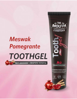 The Mouth Company Meswak & Pomegranate Toothgel | Pack of 3 | 100% Vegan | SLS & Paraben Free | Prevent Oral Cancer