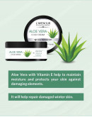 L'avenour Aloe Vera Cold Cream, with Vitamin E, Aloe Vera & Caprylic, SLS Paraben Free, Hands and Body, 300 ml - Pack of 3