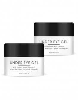 L’avenour Under Eye Gel for Reducing Dark Circles, Fine Lines & Eye Puffiness | Infused with Green Tea Extract, Caffeine, Vitamin E & Vitamin B3 | All Skin Types 15ml (Pack of 2)