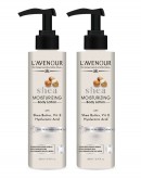 L'avenour Shea Butter Moisturizing Body Lotion 200ml | Enriched with Shea Butter, Vitamin E & Hyaluronic Acid | Pack of 2