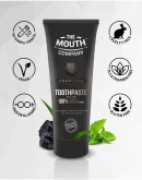 The Mouth Company Activated Charcoal Toothpaste For Teeth Whitening 75gm | Vegan, SLS & Paraben Free, Gluten Free | Pack of 2