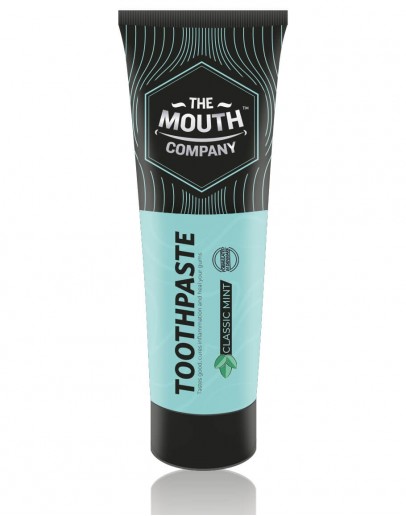 The Mouth Company Classic Mint Toothpaste 50g | Sensitivity & Cavity Protection | 100% Vegan, SLS & Paraben Free, Gluten Free & No Harmful Chemicals