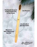 Gentlebrush - S-Curve (Medium Pressure) Premium Bamboo Toothbrush with Charcoal Activated Bristles (Pack of 2)