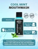 The Mouth Company Cool Mint Mouthwash - Pack of 3 | Alcohol-free Mouthwash For Dental Hygiene & Fresh Breath | Kills 99.0% Germs & Prevents Bad Breath - 100ml