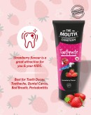 The Mouth Company Strawberry Toothpaste 50g | 100% Vegan, SLS & Paraben Free, Gluten Free & No Harmful Chemicals
