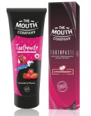 The Mouth Company Strawberry Toothpaste 50g | 100% Vegan, SLS & Paraben Free, Gluten Free & No Harmful Chemicals