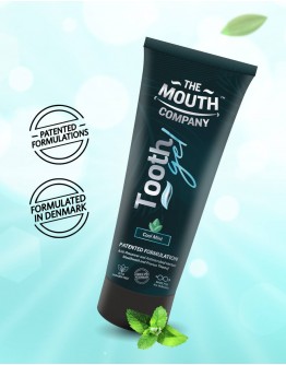 The Mouth Company Cool Mint Toothgel - 75g | 100% Vegan, SLS & Paraben Free, Helps to Prevent Oral Cancer