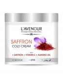 L'avenour Saffron Cold Cream with Saffron, Almond Oil & Vitamin E, SLS & Paraben Free, Hands and Body, 100 ml