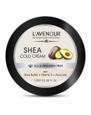 L'avenour Shea Cold Cream with Vitamin E & Avocado Oil, SLS & Paraben Free Cold Cream for Dry Skin, Hands and Body - 100 ml