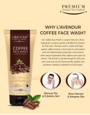 L'avenour Coffee Face Wash with Coffee Extract, Caffeine & Water Lily Extract for Deep Cleansing & Dark Circles Removal  | 115ml (Pack of 3)