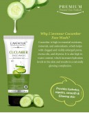 L'avenour Cucumber Facewash with Vitamin E & Pumpkin Seed Oil for Fresh & Fairer Skin for Men & Women 115ml (Pack of 3)