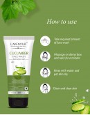 L'avenour Cucumber Facewash with Vitamin E & Pumpkin Seed Oil for Fresh & Fairer Skin for Men & Women | Reduces Scars, Pimples Removal & Improves Skin Texture 115ml