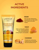 L'avenour Kesar Haldi Chandan Face Wash For Men & Women | Natural Ubtan Facewash | Lightens Hyperpigmentation, Improves Skin texture, Reduces Dryness & Replenishes Skin Moisture 115ml (Pack of 3)