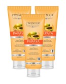 L'avenour Papaya Blemishes Control Face Wash with Vitamin E, Papaya & Aloe Vera for Men & Women, Treat Acne & Reduce Pigmentation 100ml (Pack of 3)