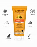 L'avenour Papaya Blemishes Control Face Wash with Vitamin E, Papaya Ext. & Aloe Vera for Men & Women, Promotes Healthy Skin, Exfoliates Your Skin, Treat Acne & Reduce Hyper-Pigmentation 100ml (Pack of 2)