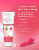 L'avenour Hair Removal Cream For Women, Smooth & Radiant Skin - 50gm | For All Skin Types | Supports Retranding Hair Re-Growth | Pack of 2