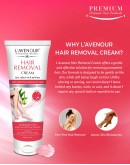 L'avenour Hair Removal Cream For Fast, Effective & Painless Hair Removal | No Risk of Cuts, Delays Hair Growth, Leaves Skin Smooth & Hydrated | For All Skin Types & Supports Retranding Hair Re-Growth - 50gm (Pack of 3)