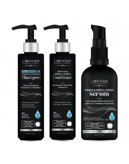 L'avenour Hairfall & Thinning Control Shampoo, Conditioner and Serum Pack of 3