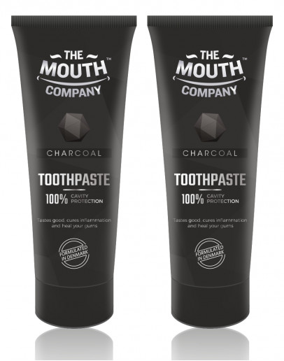 The Mouth Company Charcoal Toothpaste  75g - Pack of 2 - L'AVENOUR